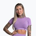 Damen Trainings-T-Shirt Gym Glamour Seamless Rashguard fliederfarben