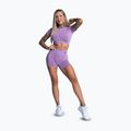 Damen-Trainingsshorts Gym Glamour Nahtlos fliederfarben 2