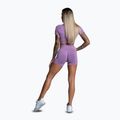 Damen-Trainingsshorts Gym Glamour Nahtlos fliederfarben 3