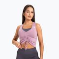Damen-Workout-Top Gym Glamour Drawstring Pink 447 3