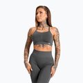 Damen Trainingsleggings Gym Glamour Push Up 2.0 dunkel silber 5