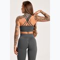 Damen Trainingsleggings Gym Glamour Push Up 2.0 dunkel silber 6