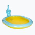 AQUASTIC blau/gelber Kinderpool mit Springbrunnen ASP-180E