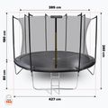 Gartentrampolin HUMBAKA Eco 427 cm schwarz ECO-14' Tramps 17