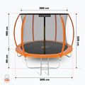 HUMBAKA Super 305 cm orange Gartentrampolin Super-10' Tramps 17
