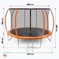 Gartentrampolin HUMBAKA Super 427 cm orange Super-14' Tramps 17