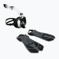 AQUASTIC Schnorchelset Maske + Schnorchel schwarz SMFK-01SC