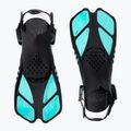 AQUASTIC Schnorchelset Maske + Flossen + Schnorchel blau MSFA-01SN 3