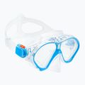 AQUASTIC Kinder-Schnorchelset Maske + Flossen + Schnorchel blau MSFK-01SN 10