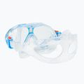 AQUASTIC Kinder-Schnorchelset Maske + Flossen + Schnorchel blau MSFK-01SN 13