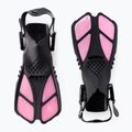 Kinderschnorchelset AQUASTIC Maske + Flossen + Schnorchel rosa MSFK-01SR 3