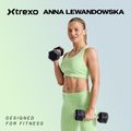 XTREXO Hex 22,5 kg gummierte Kurzhanteln 2