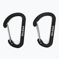 Salewa Flat Wiregate Karabinerhaken 2 Stk. schwarz 00-0000034103
