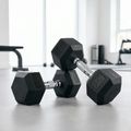 XTREXO Hex 22,5 kg gummierte Kurzhanteln 3