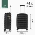 KADVA Cayes Reisekoffer 42 l schwarz 3