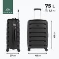 Mittlere Reisetasche KADVA Cayes 75 l schwarz 3