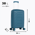 KADVA Sancho Reisekoffer 38 l blau 3