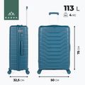 Großer Reisekoffer KADVA Sancho 113 l blau 3