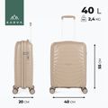 Kabinen-Reisekoffer KADVA Brava 40 l beige 3
