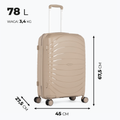 KADVA Brava Reisekoffer 78 l beige 3