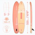 Set Paddleboard SUP aufblasbar AQUASTIC Perth 10'8" allround orange 16