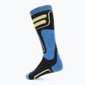 Kinder-Skistrümpfe KADVA Woolan Jrb schwarz/blau 4