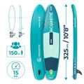 Set Paddleboard SUP aufblasbar AQUASTIC Perth 10'8" allround green 18