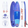 Set Paddleboard SUP aufblasbar AQUASTIC Perth Pro 11'2" all-round blue 21