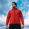 Herren-Trekking-Sweatshirt KADVA Arix WP 5K/3K Softshell-Hybrid Rot 6