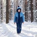 Kinder gefütterte Jacke Kadva Zippi KDG WP 5K/3K blau 5
