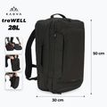 Tourenrucksack KADVA traWELL 28 l schwarz 2