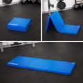 TREXO Faltbare Gymnastikmatratze 180 x 60 x 5 cm blau 10