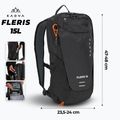 Touristenrucksack KADVA Fleris 15 l schwarz 2