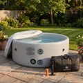 Aufblasbares Schwimmbecken AQUASTIC ONSEN Drop Stitch 700 l 150 cm grau 19