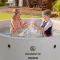 Aufblasbares Schwimmbecken AQUASTIC ONSEN Drop Stitch 1200 l 178 cm grau 19