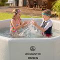 Aufblasbarer Pool AQUASTIC ONSEN drop stitch 1400 l 186 cm grau 16