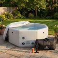 Aufblasbarer Pool AQUASTIC ONSEN drop stitch 1400 l 186 cm grau 19