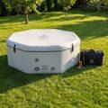 Aufblasbarer Pool AQUASTIC ONSEN drop stitch 1400 l 186 cm grau 17