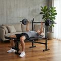 XTREXO BenchFit Lite Trainingsbank mit Ständer und Langhantel schwarz 3