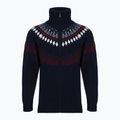 Herrenpullover Woolcano SWT1093 Granatrowy/Kremowy