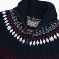 Herrenpullover Woolcano SWT1093 Granatrowy/Kremowy 3