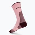 Damensocken Woolcano SCK1098 Różowy/Bordowy 2