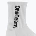 Kinder-Fußballsocken OneTeam Precision Grip non-slip 2-pack white 3
