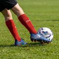 Kinder-Fußballsocken OneTeam Precision football socks Set 2-pack rot 7
