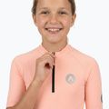 Kinder-Fahrradtrikot ATTABO TEVRA JR mit kurzem Reißverschluss, rosa 3