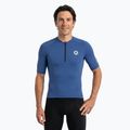 Herren-Fahrradtrikot ATTABO TEVRA mit kurzem Reißverschluss, marineblau