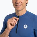 Herren-Fahrradtrikot ATTABO TEVRA mit kurzem Reißverschluss, marineblau 3