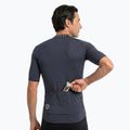 Herren-Fahrradtrikot ATTABO TEVRA mit kurzem Reißverschluss, schwarz 4