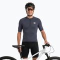 Herren-Fahrradtrikot ATTABO TEVRA mit kurzem Reißverschluss, schwarz 5