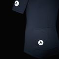 Herren-Fahrradtrikot ATTABO TEVRA mit kurzem Reißverschluss, schwarz 15